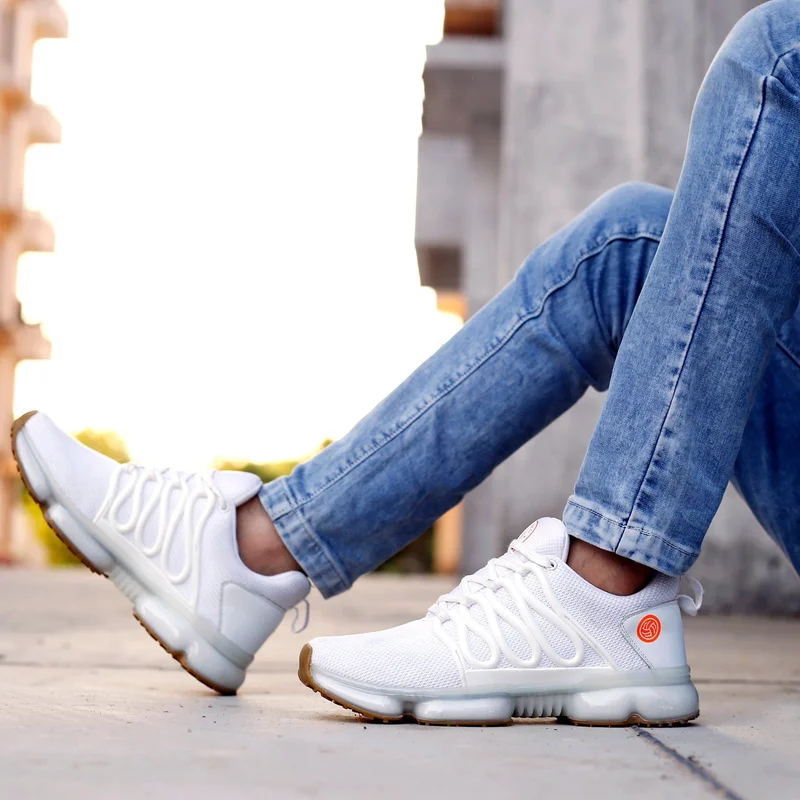 Bacca Bucci White Bolt Max-Comfort Trail Running Shoes for Men | Best Price UAE